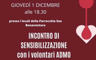 Incontro di sensibilizzazione con i volontari ADMO