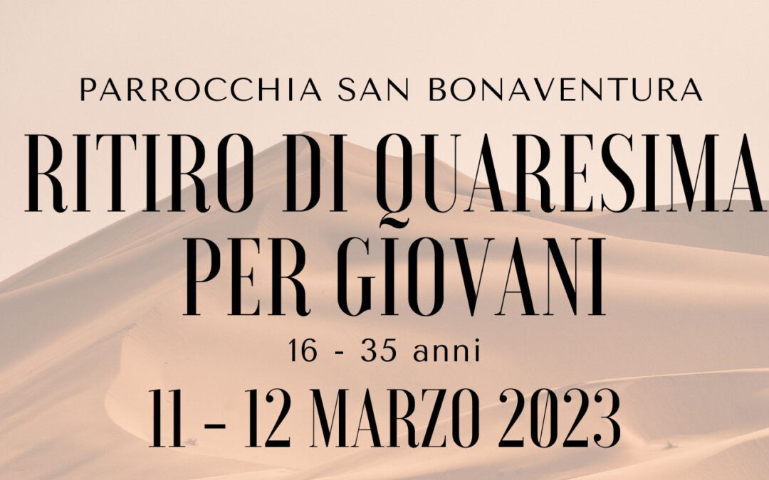 Ritiro di quaresima per giovani