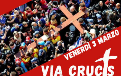 Via Crucis con la croce della GMG