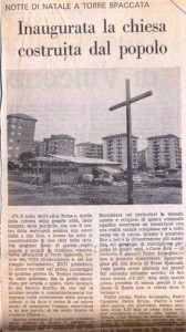 foto 4- nasce la parrocchia di san Bonaventura, articolo del dicembre 1977.1